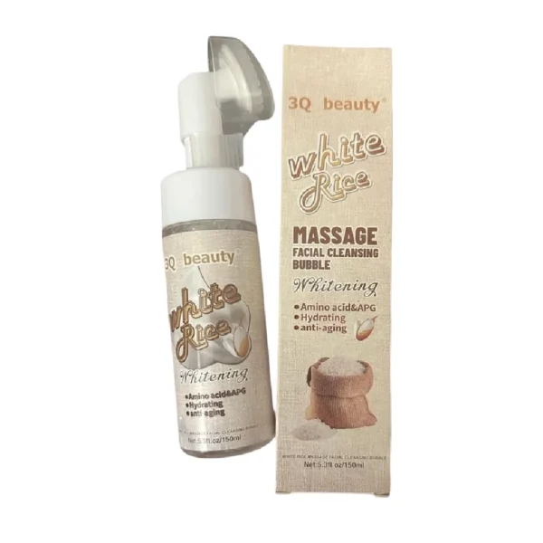 3Q Beauty White Rice Massage Facial Cleansing Bubble