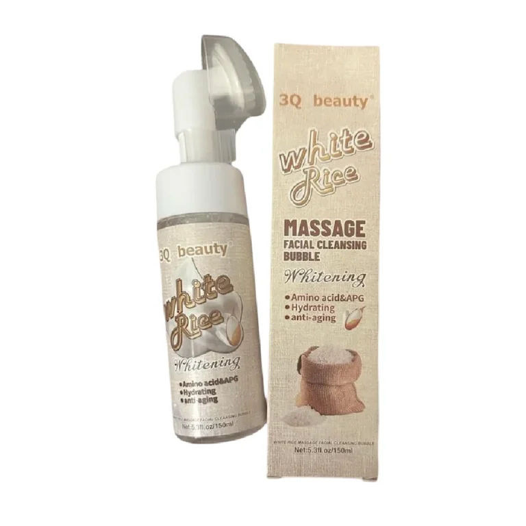 3Q Beauty White Rice Massage Facial Cleansing Bubble