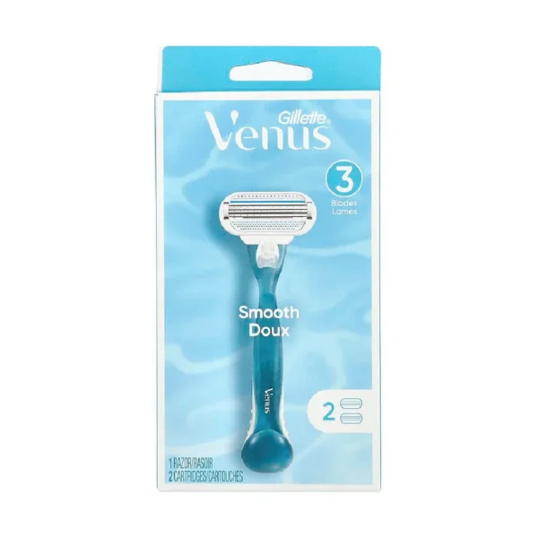 Gillette Venus Smooth Razor (with 2 Cartridges)