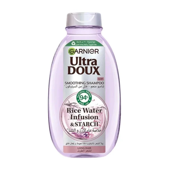 Garnier Ultra Doux Smoothing Shampoo Rice Water Infusion & Starch