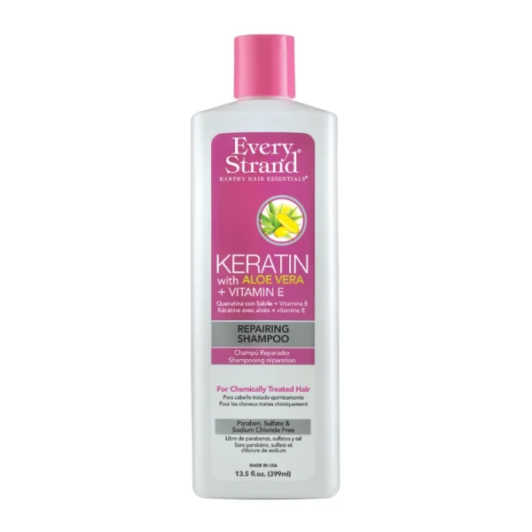 Every Strand Keratin with Aloe Vera + Vitamin E Repairing Shampoo