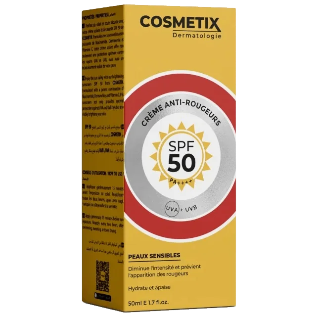 Cosmetix Dermatologie Soin 2x1 Anti-Rougeurs Spf50+
