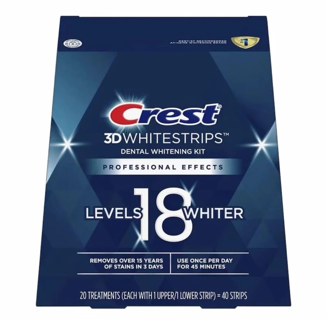 Crest 3D Whitestrips Professional Effects Kit Blanchiment Dentaire 20 traitements Crest 3D Whitestrips Professional Effects Kit Blanchiment Dentaire 20 traitements