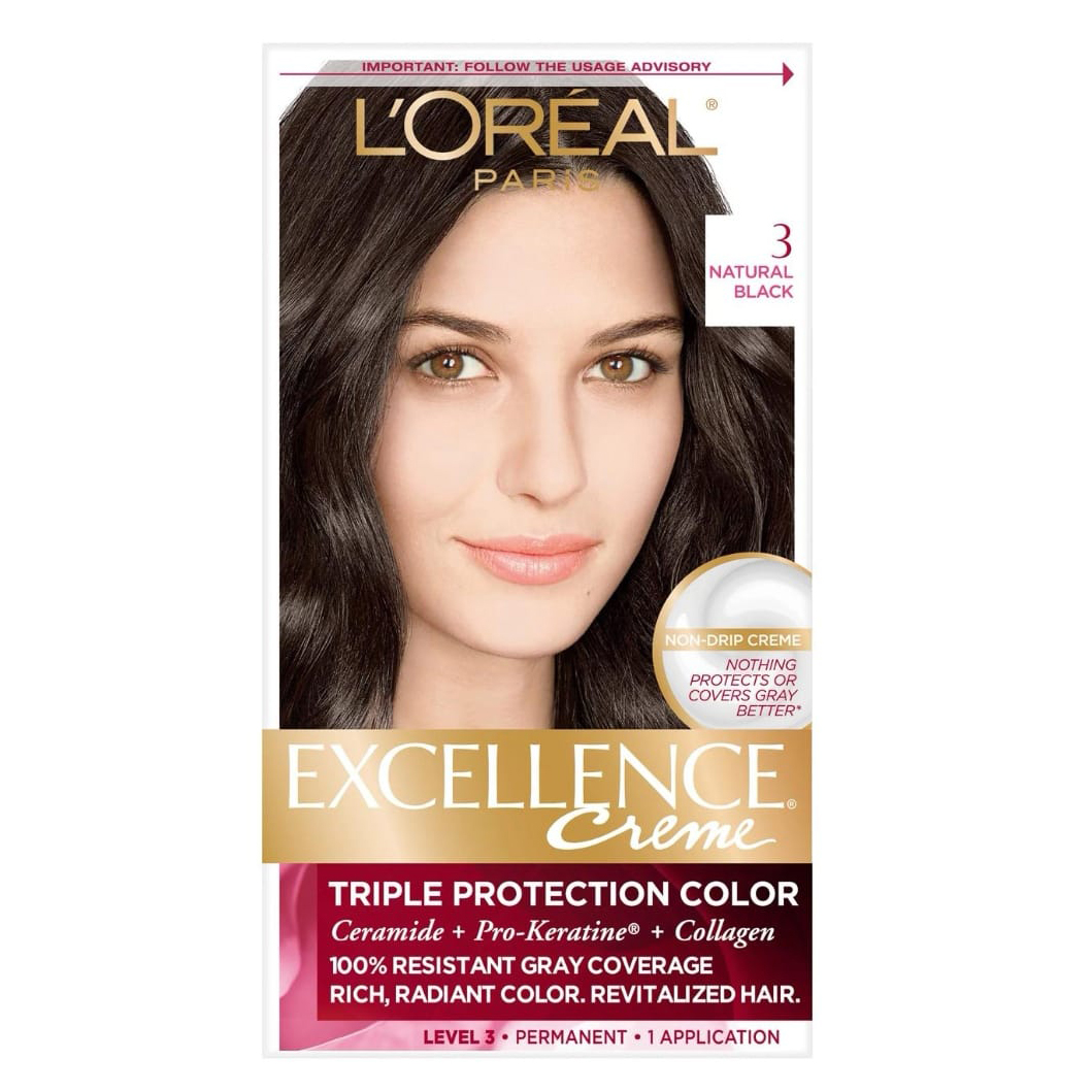 L'Oréal Paris Excellence Crème 3 Noir Naturel L'Oréal Paris Excellence Crème 3 Noir Naturel